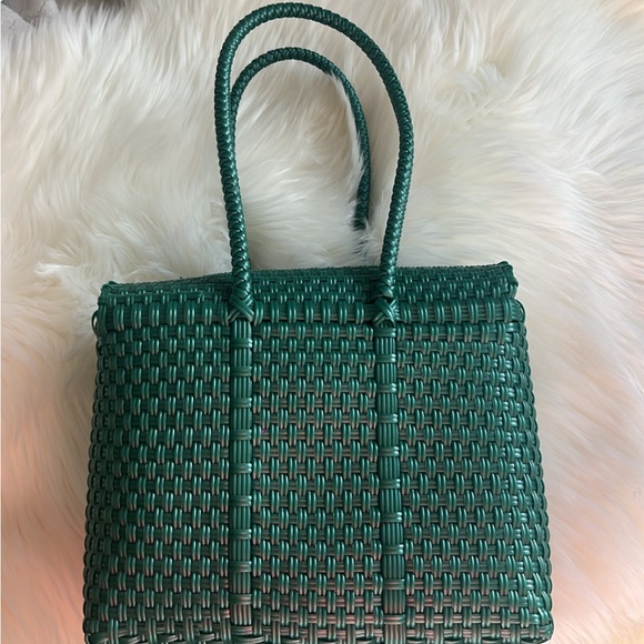 Artisan Upcycled Plastic Purse Hand Bag Tote Super Cute Recycled Plastic - Picture 9 of 13